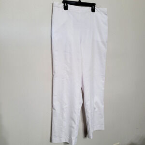 Alfred Dunner Women’s White Dress Pants Size 14 Classic Fit Comfort Waist NWT